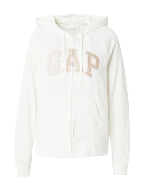 GAP Sweatjakke 'HERITAGE'  beige / nude / hvid