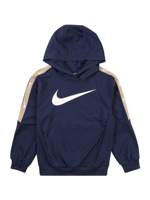 Nike Sportswear Sweatshirt 'CLUB+'  navy / taupe / hvid