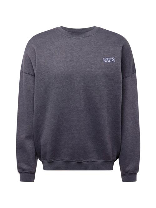 AMERICAN VINTAGE Sweatshirt 'DOVEN'  grå-meleret / hvid