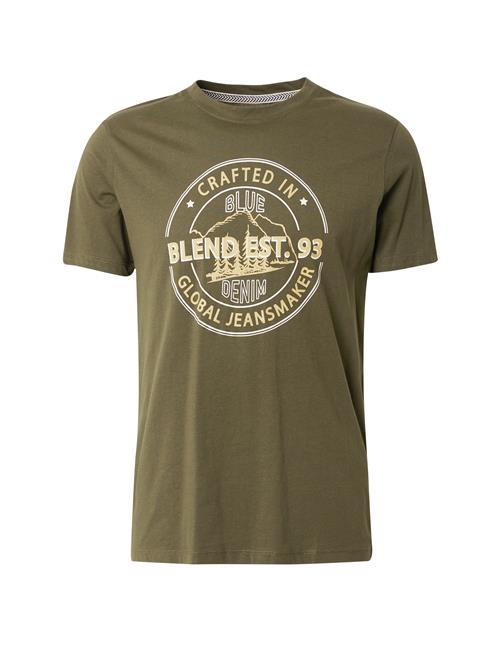 BLEND Bluser & t-shirts  mørkegul / oliven / hvid