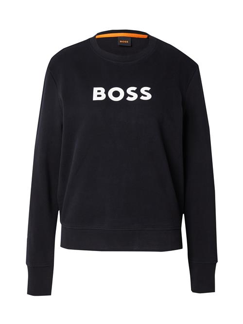 Se BOSS Sweatshirt 'Ela 6'  sort / hvid ved About You