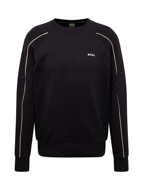 Se BOSS Sweatshirt 'Salbo 1'  sort / hvid ved About You