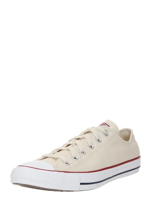 Se CONVERSE Sneaker low 'CHUCK TAYLOR ALL STAR CLASSIC OX'  lysebeige / rød / sort / hvid ved About You