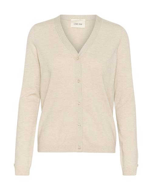 Cream Cardigan 'Dela'  beige-meleret