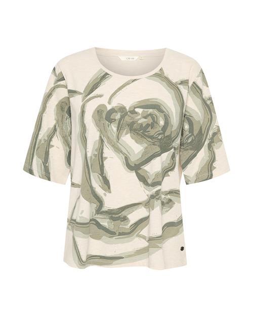 Se Cream Shirts 'Ikia'  beige-meleret / grøn ved About You