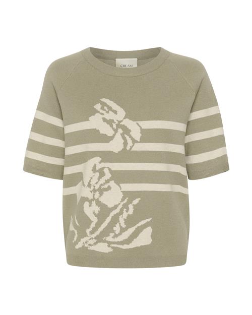 Se Cream Pullover 'Dela'  beige / grøn ved About You