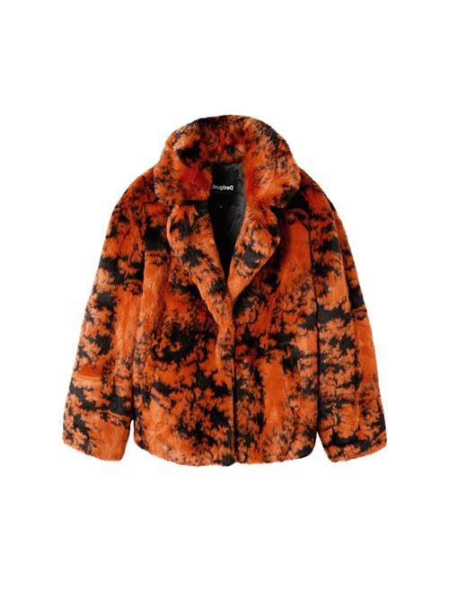 Desigual Vinterfrakke  mørkeorange / sort