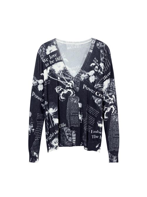 Se Desigual Pullover  grå / sort / hvid ved About You