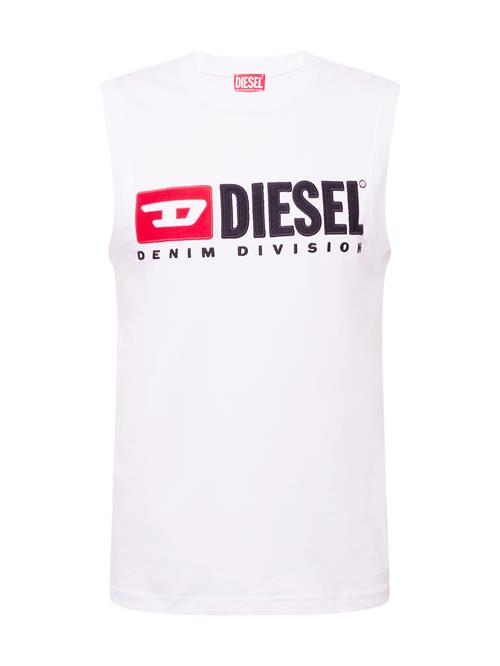 DIESEL Bluser & t-shirts 'T-Isco-Div'  blodrød / sort / hvid