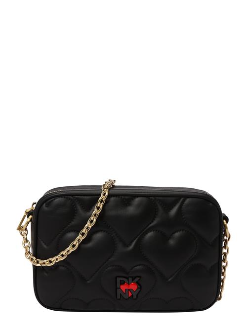 DKNY Skuldertaske 'Heart of NY'  rød / sort