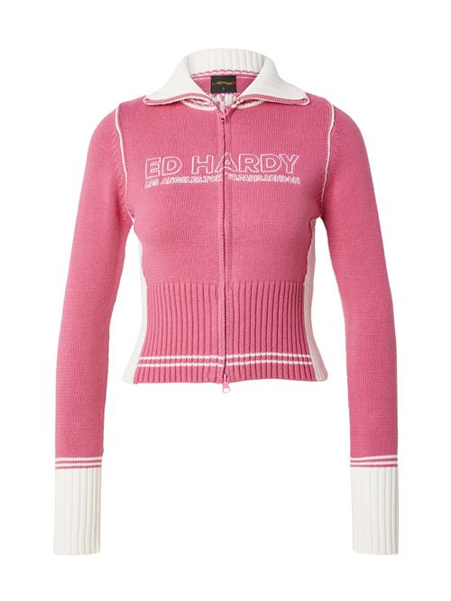 Ed Hardy Cardigan  pink / offwhite