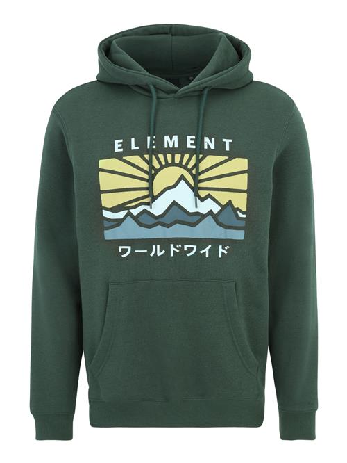 ELEMENT Sweatshirt 'KYOTO'  himmelblå / pastelgul / gran / offwhite