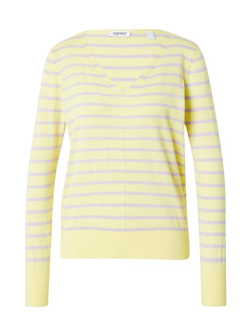 ESPRIT Pullover  pastelgul / grå