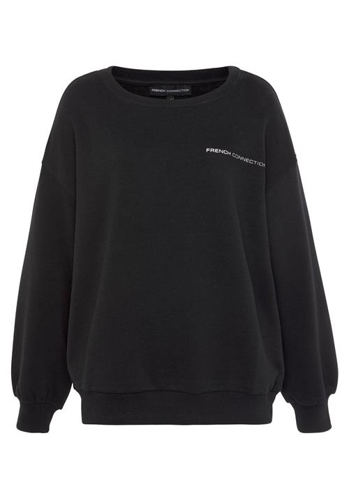 FRENCH CONNECTION Sweatshirt  sort / hvid