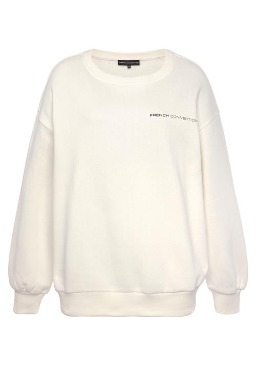 FRENCH CONNECTION Sweatshirt  sort / offwhite