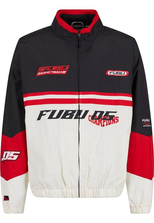 FUBU Overgangsjakke 'Corporate'  rød / sort / offwhite