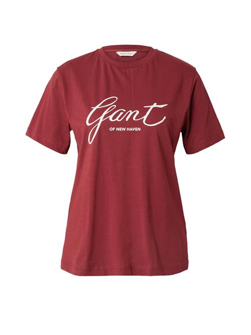 GANT Shirts  mørkerød / hvid