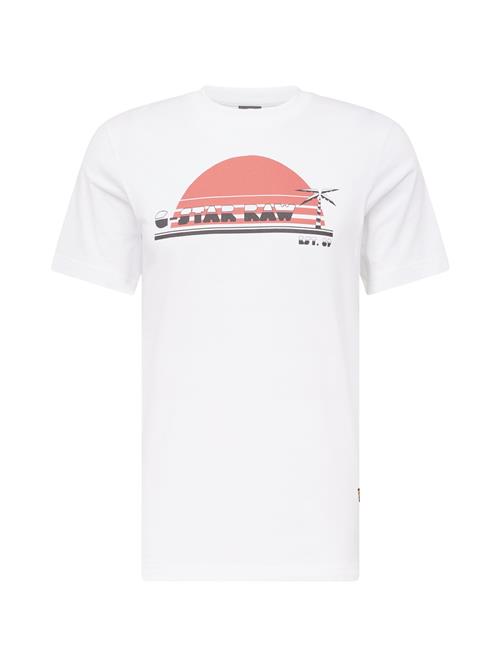 G-STAR Bluser & t-shirts 'Sunrise'  lys rød / sort / hvid