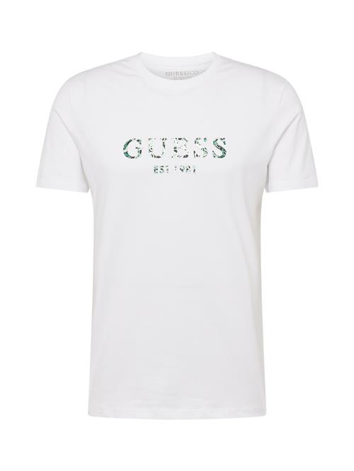 Se GUESS Bluser & t-shirts  mørkegrå / grøn / hvid ved About You