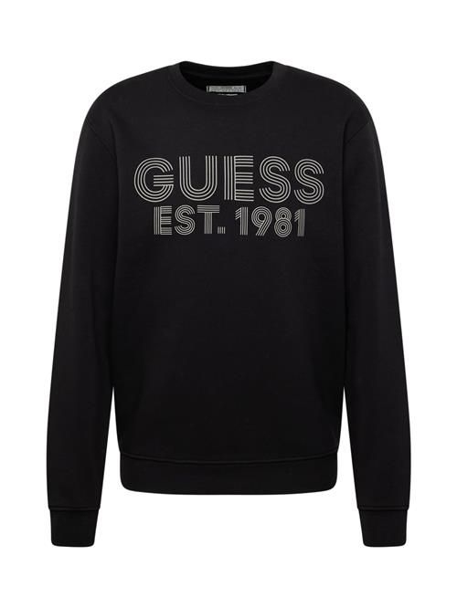 GUESS Sweatshirt 'BEAU'  grå / sort