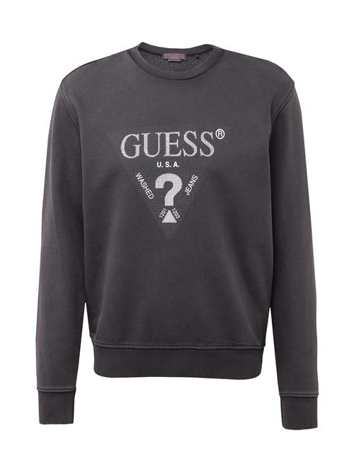 Se GUESS Sweatshirt  sort-meleret / hvid ved About You