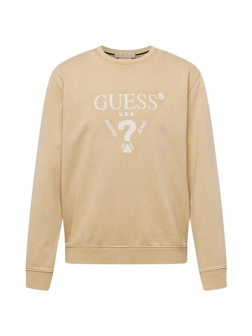 GUESS Sweatshirt  beige / hvid