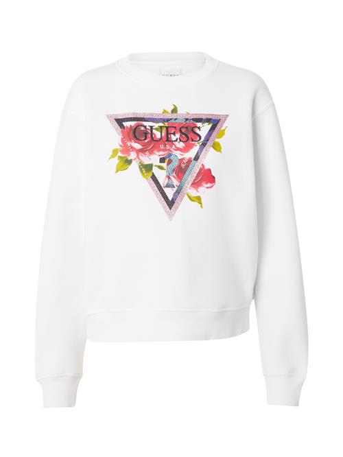 Se GUESS Sweatshirt  blandingsfarvet / hvid ved About You