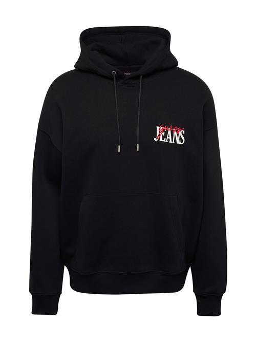 Se GUESS Sweatshirt  rød / sort / hvid ved About You