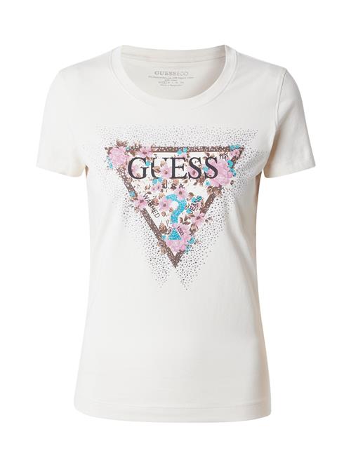 Se GUESS Shirts 'CHERRY FLOWER'  lysebeige / himmelblå / brun / lyserød ved About You