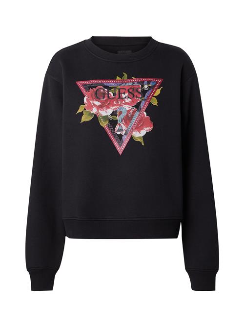 Se GUESS Sweatshirt  oliven / pitaya / sort / hvid ved About You