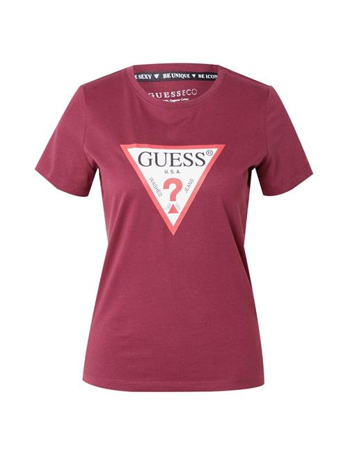 GUESS Shirts  blodrød / burgunder / sort / hvid