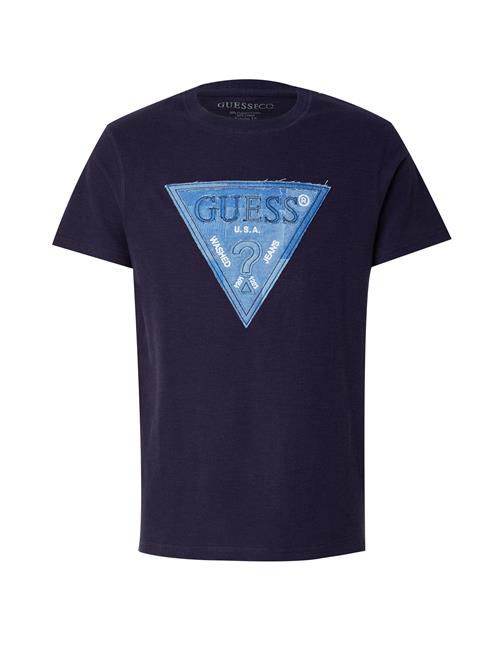 Se GUESS Bluser & t-shirts  marin / blue denim / hvid ved About You