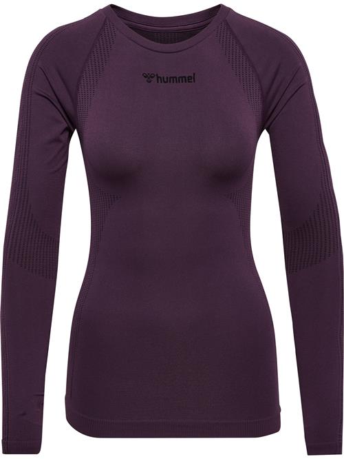 Hummel Funktionsbluse  aubergine / sort