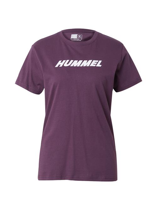 Hummel Funktionsbluse 'ELEMENTAL'  blomme / hvid