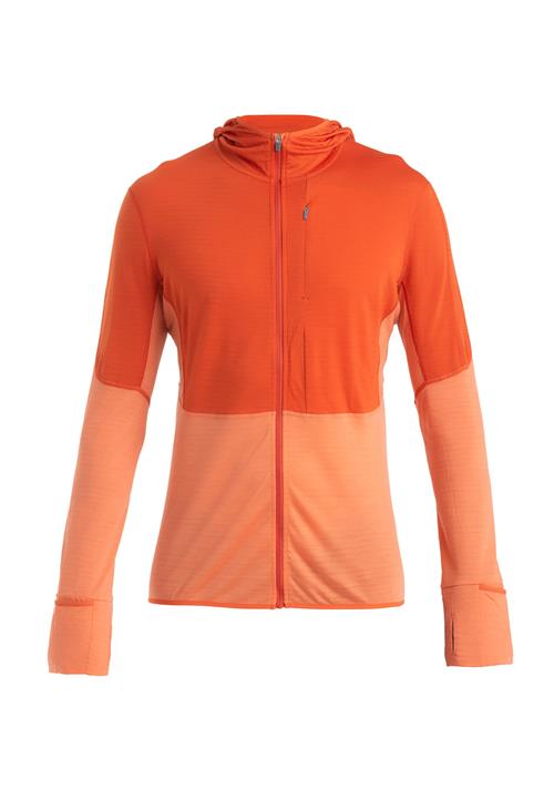 ICEBREAKER Funktionsfleecejakke '200 Realfleece Descender'  orange / rød