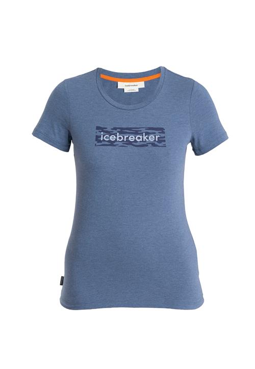 ICEBREAKER Funktionsbluse 'Central Classic'  navy / pastelblå / blå-meleret