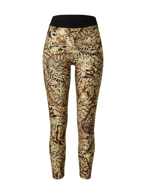 Se Just Cavalli Leggings  cognac / lysegul / sort / hvid ved About You