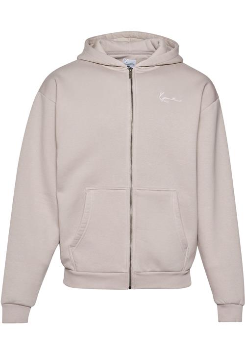 Karl Kani Sweatjakke 'Essential'  taupe / hvid