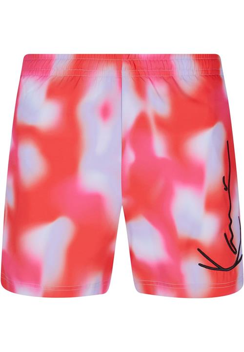 Karl Kani Boardshorts  pastelblå / pink / lys rød / sort