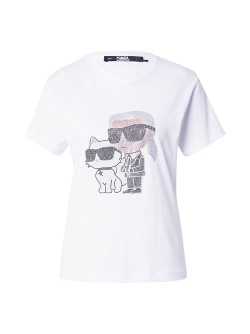 Se Karl Lagerfeld Shirts 'Ikonik 2.0'  nude / sølvgrå / sort / hvid ved About You