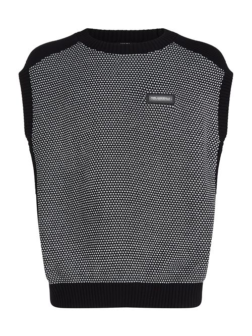 Karl Lagerfeld Vest  sort / hvid