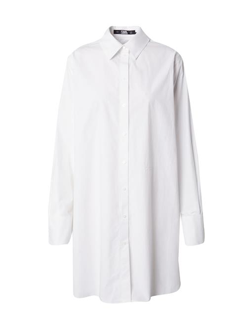 Se Karl Lagerfeld Bluse  sort / transparent / offwhite ved About You