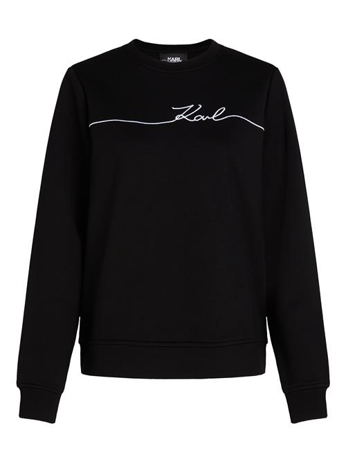 Se Karl Lagerfeld Sweatshirt  sort / hvid ved About You