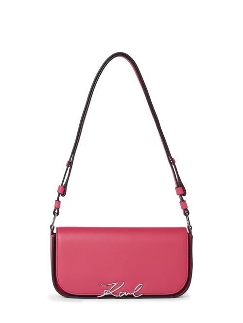 Karl Lagerfeld Skuldertaske 'Signature'  pink