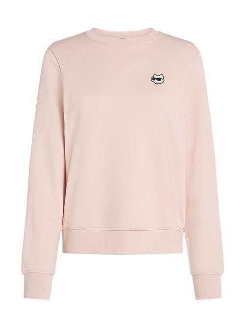 Se Karl Lagerfeld Sweatshirt  creme / lyserød / sort ved About You