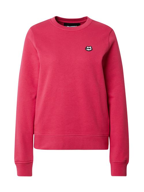 Karl Lagerfeld Sweatshirt 'Ikonik 2.0'  grenadine / sort / hvid