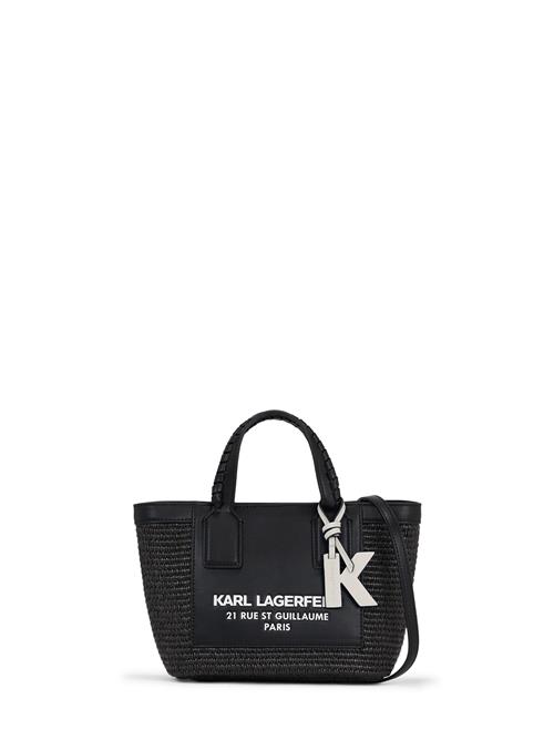 Karl Lagerfeld Håndtaske 'Rue St-Guillaume'  sort / hvid