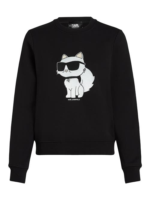 Se Karl Lagerfeld Sweatshirt 'Ikonik 2.0 Choupette'  creme / sort / hvid ved About You