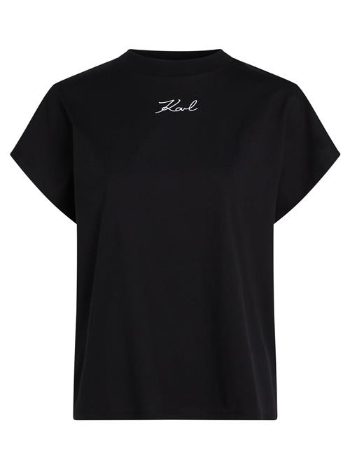 Karl Lagerfeld Shirts 'Signature'  sort / hvid