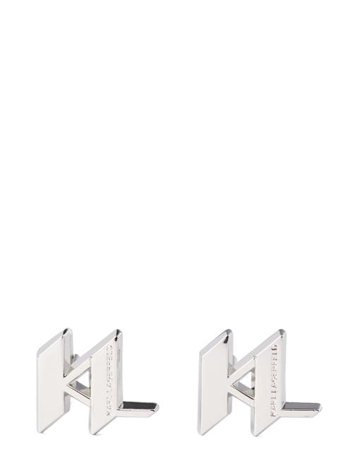 Karl Lagerfeld Manchetknapper ' Monogram '  platin